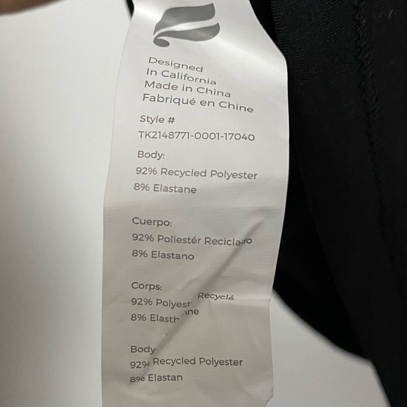 NWT Fabletics  Phoenix Lite Racerback Tank Black Size Medium - Picture 7 of 7